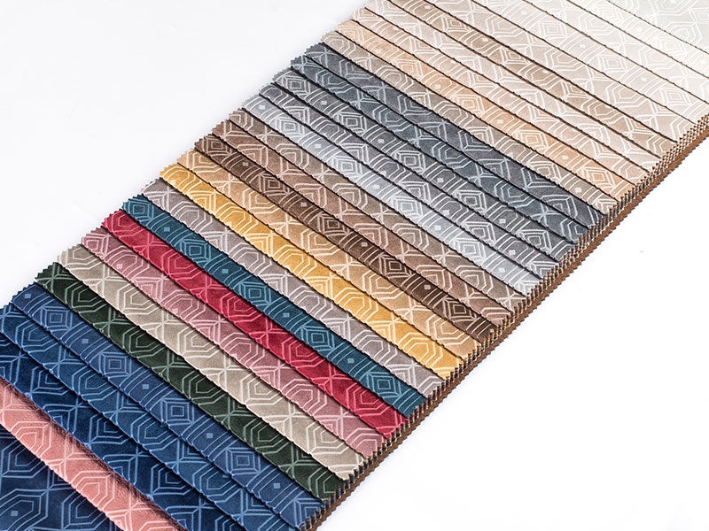 Tissu bronzage en velours pour canapé