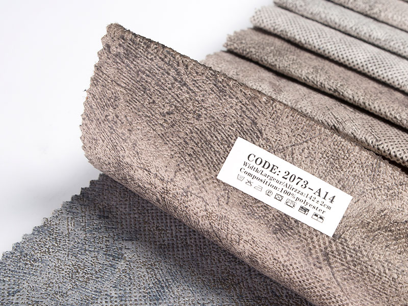 Tissu en velours laminé teint pour rembourrage, moelleux et confortable