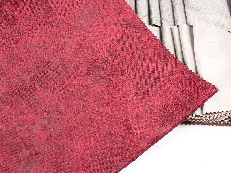 Tissu en velours laminé teint pour rembourrage, moelleux et confortable