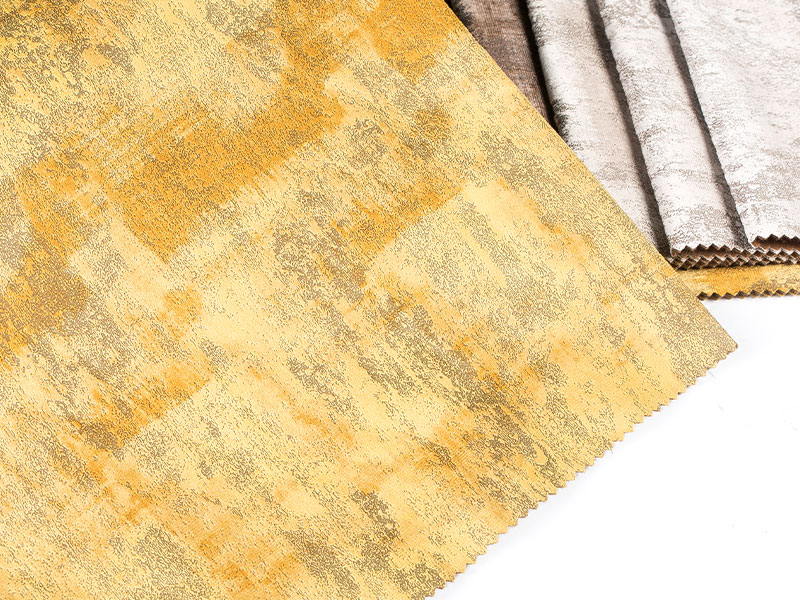 Tissu en velours laminé teint de qualité supérieure, texture lisse et brillante