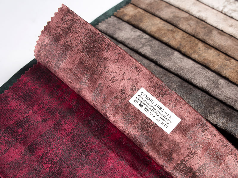 Tissu en velours laminé élégant, améliore tout projet de design d'intérieur