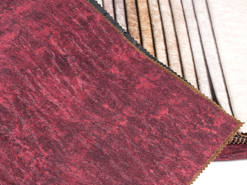 Tissu de velours de laminage de pendage imprimé luxueux pour rembourrage et décoration intérieure