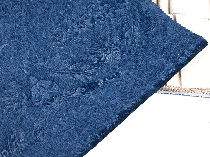 Tissu en velours en relief teint à la mode et durable