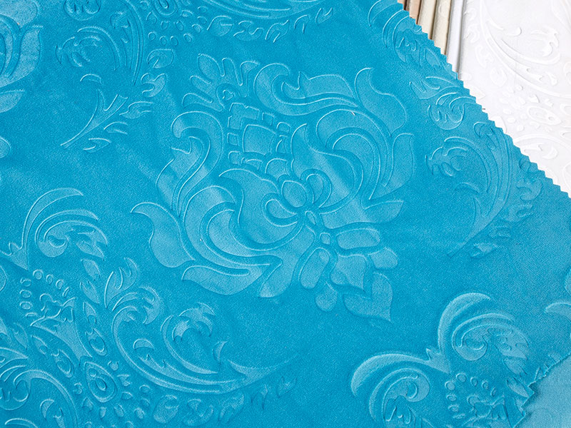 Tissu en velours en relief teint en polyvalence pour l'artisanat et les projets de bricolage