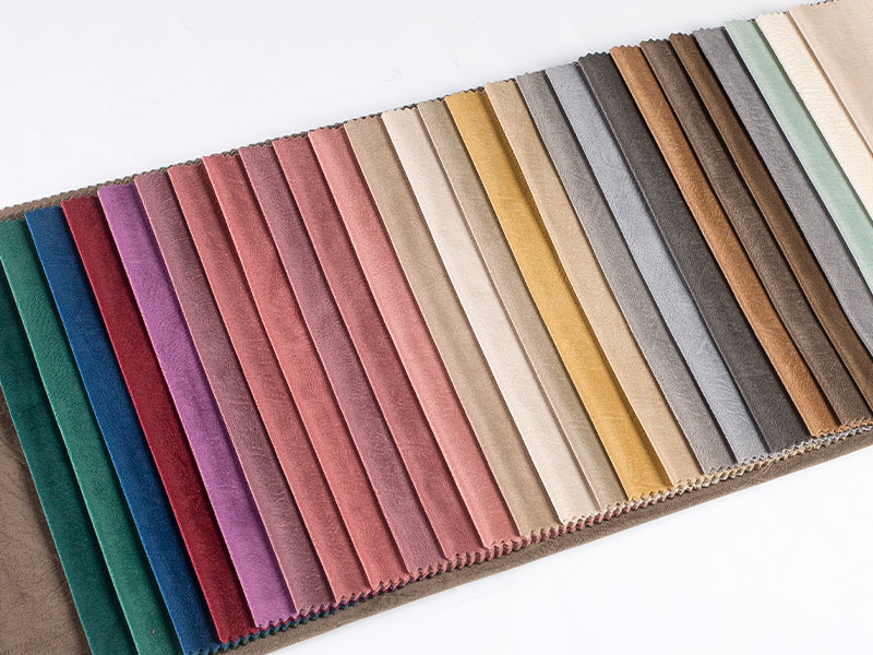Tissu de velours en relief teint teint pour le rembourrage et la décoration intérieure