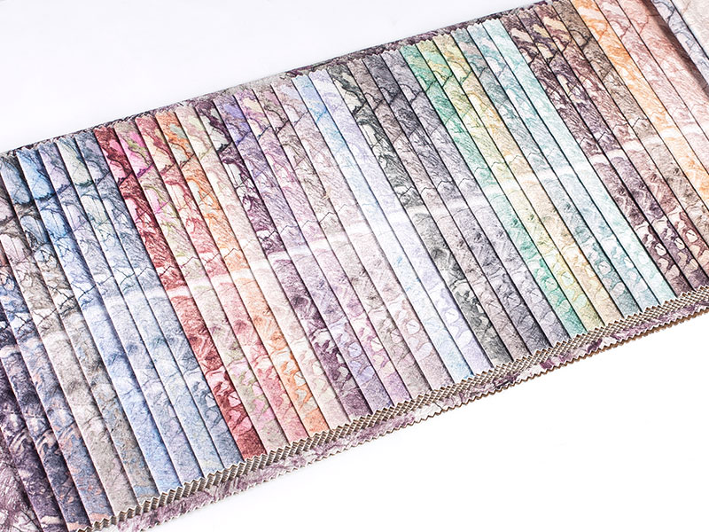 Tissu de velours de plastifin en pente à imprimé haut de gamme - exquis et élégant