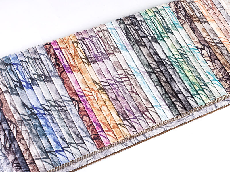 Tissu de velours de plastification à la pendage imprimé à la mode - un choix polyvalent pour diverses applications