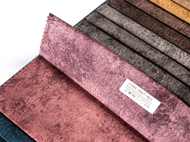 Tissu de velours de laminage à imprimé à imprimé doux et soyeu