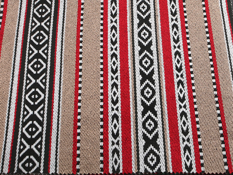 Tissu de bande tissée de couleur 100% en polyester.