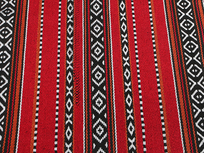 Tissu de bande tissée de couleur 100% en polyester.