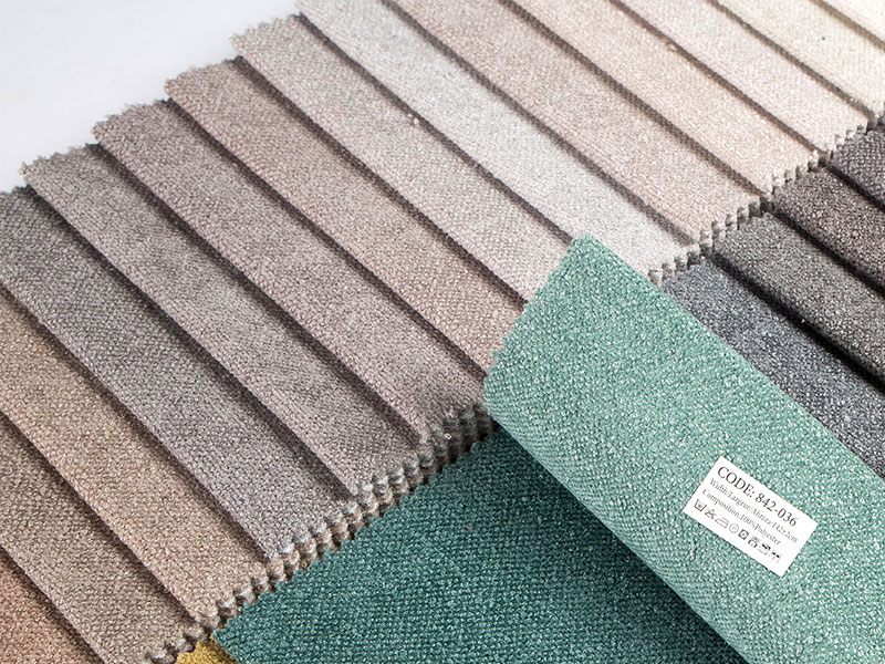 Tissu de chenille nature de haute qualité pour décor et rembourrage de maison