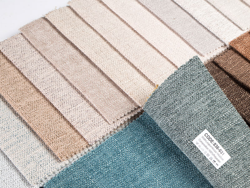 Tissu de chenille nature doux et luxueux pour couvercles et jets de canapé