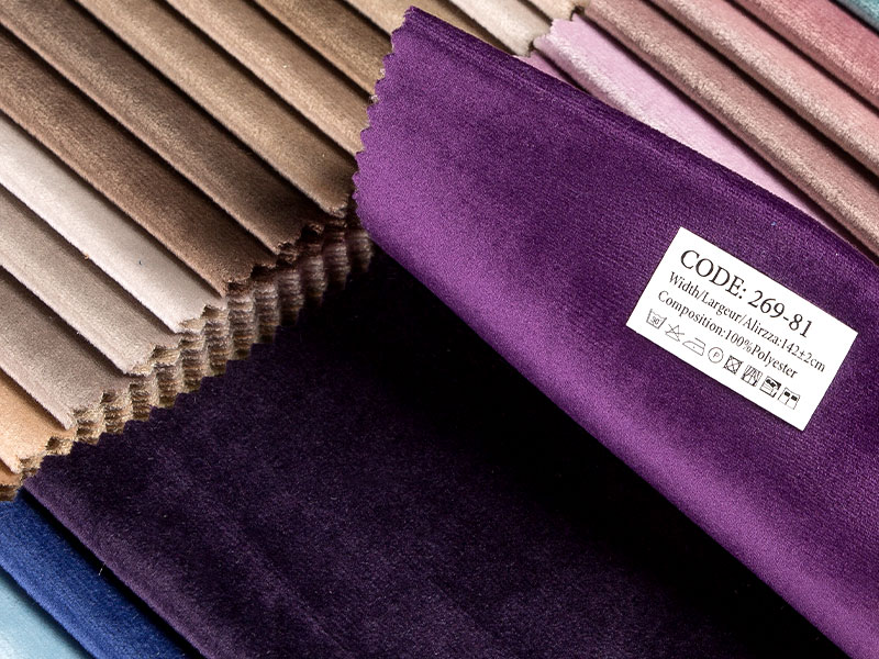Trièce en tricot teint / stratifié en tricot Holland Velvet Tissu MDN269