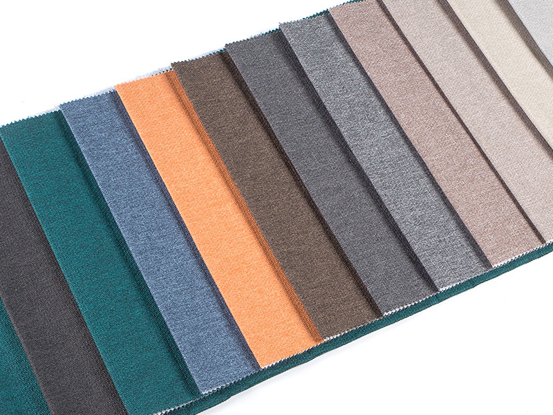 Couleur unie à la couleur unie en faux lin MDN-M2024